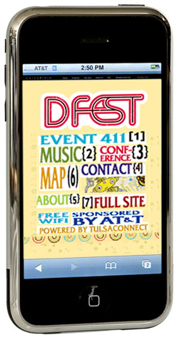 DFest mobile event experience screenshot