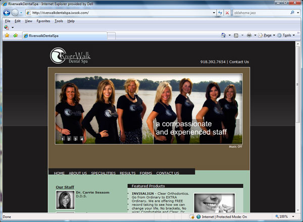 Destination mobile web deployment screenshot