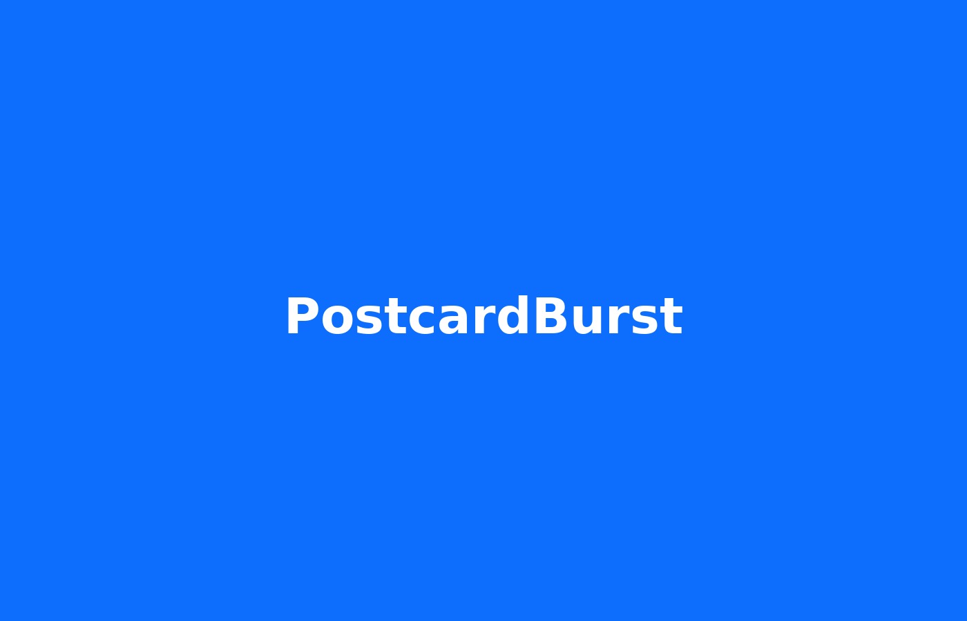 Postcard Burst direct mail platform